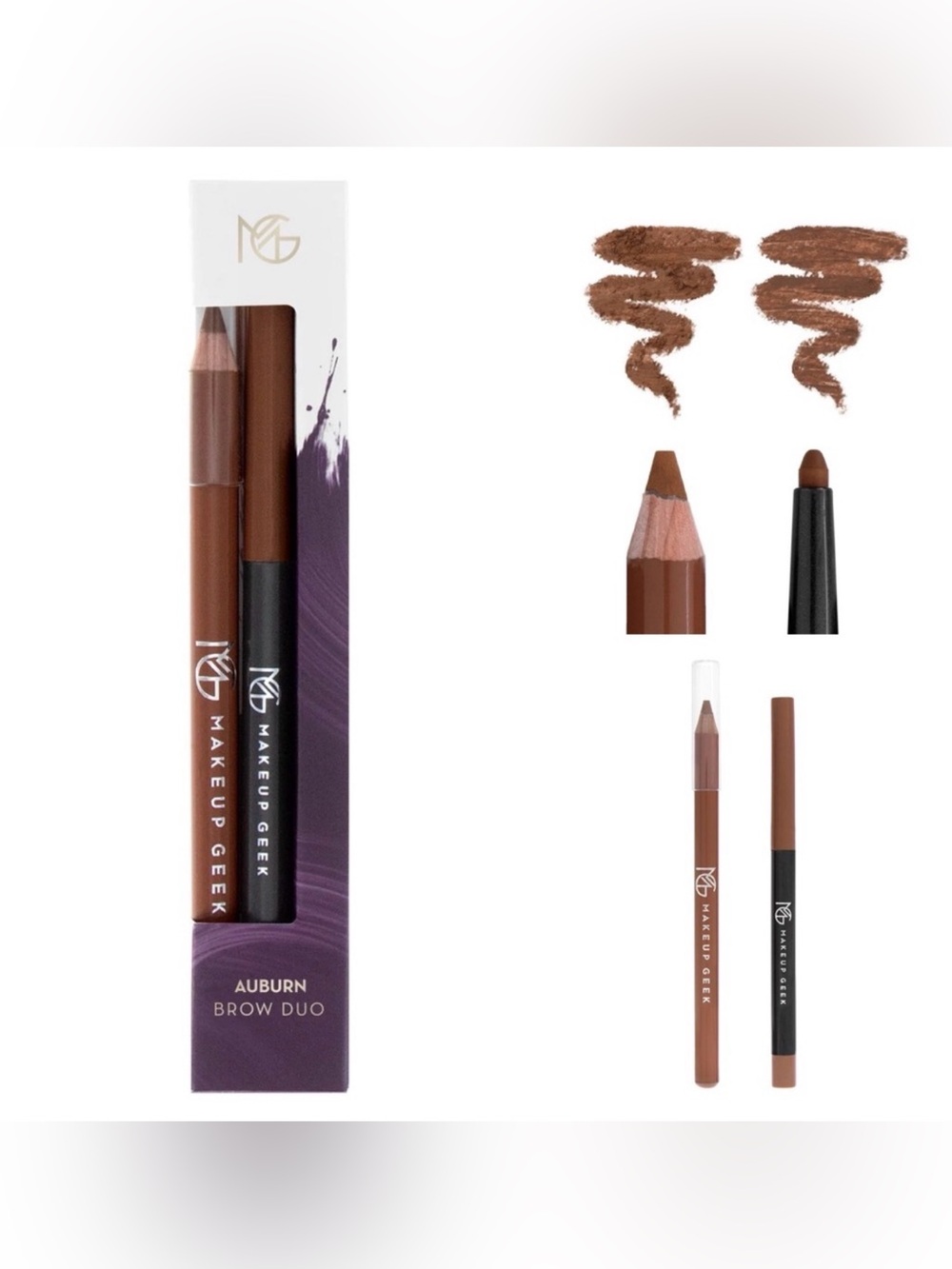 3/$15 Makeup Geek Brow Duo in Auburn Cruelty Free